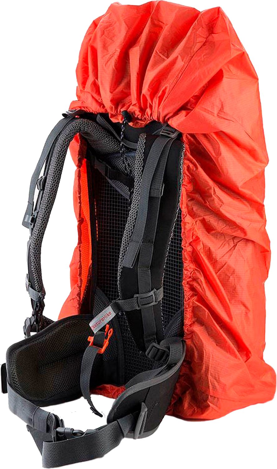 Чехол для рюкзака Naturehike NH15Y001-Z M, 30-50 л, оранжевый фото 2