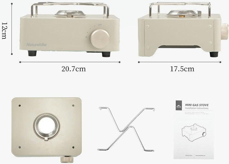 Горелка газовая Naturehike CNH22CJ011, бежевая фото 2