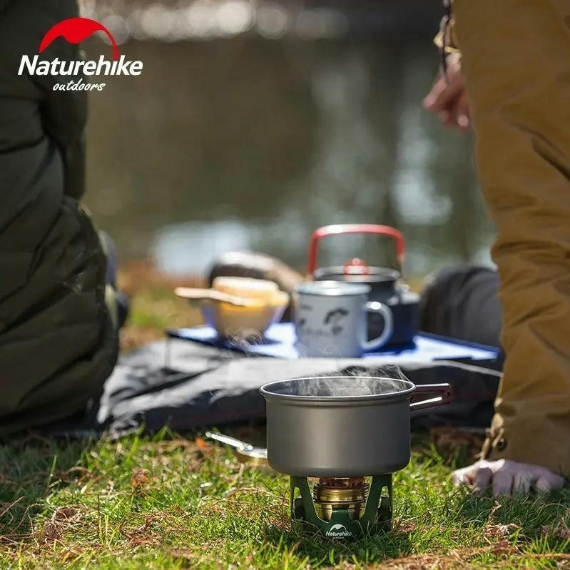 Горелка спиртовая Naturehike NH Alcohol Burner steel NH18L001-T, зеленая фото 8