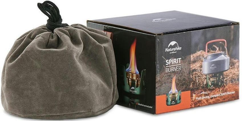 Горелка спиртовая Naturehike NH Alcohol Burner steel NH18L001-T, зеленая фото 6