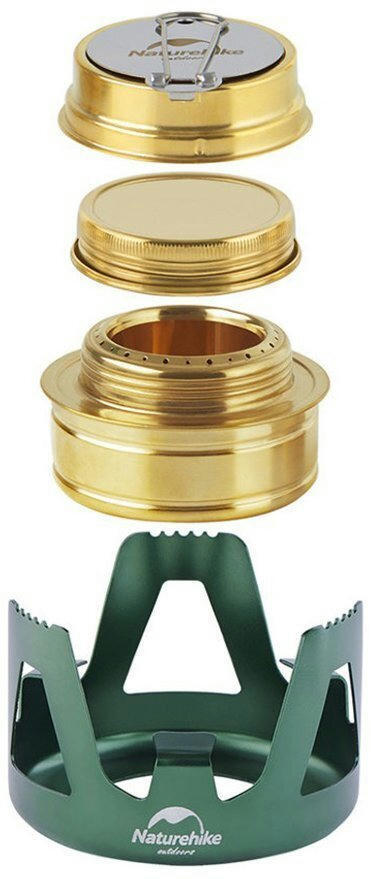 Горелка спиртовая Naturehike NH Alcohol Burner steel NH18L001-T, зеленая фото 3