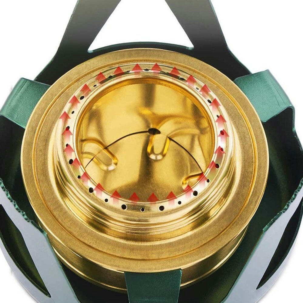 Горелка спиртовая Naturehike NH Alcohol Burner steel NH18L001-T, зеленая фото 4