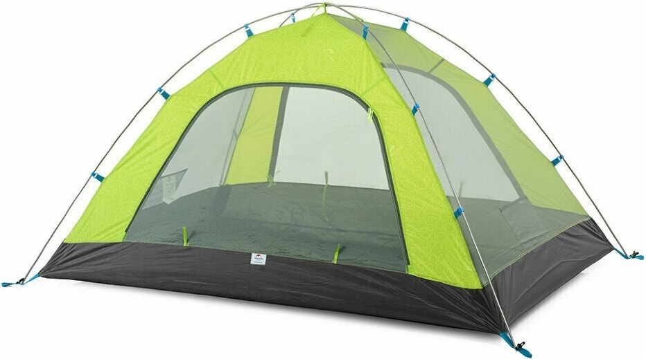Палатка трехместная Naturehike P-Series NH18Z033-P 210T/65D, зеленая фото 2