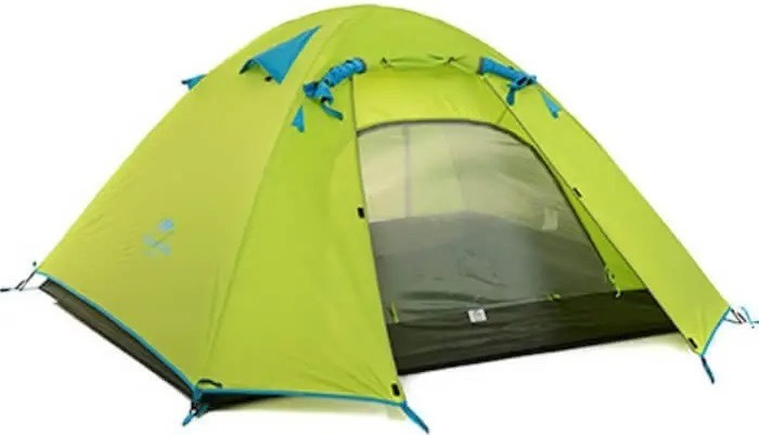 Палатка трехместная Naturehike P-Series NH18Z033-P 210T/65D, зеленая фото 4