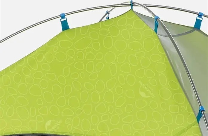Палатка трехместная Naturehike P-Series NH18Z033-P 210T/65D, зеленая фото 3