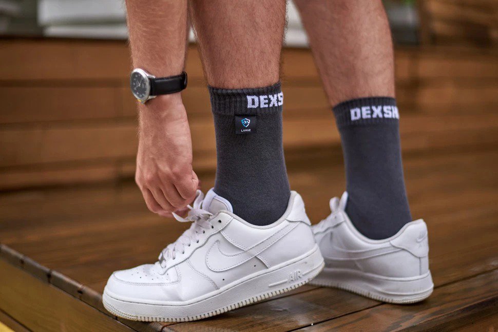 Шкарпетки водонепроникні Dexshell Waterproof Ultra Thin, р-р XL, темно-сіріфото3