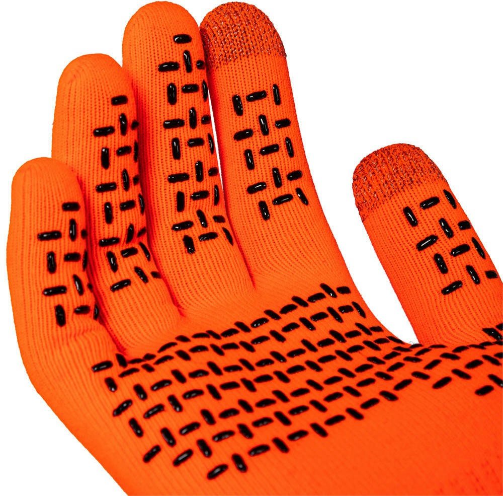 Перчатки водонепроницаемые Dexshell ThermFit Gloves, p-p L, оранжевые фото 3