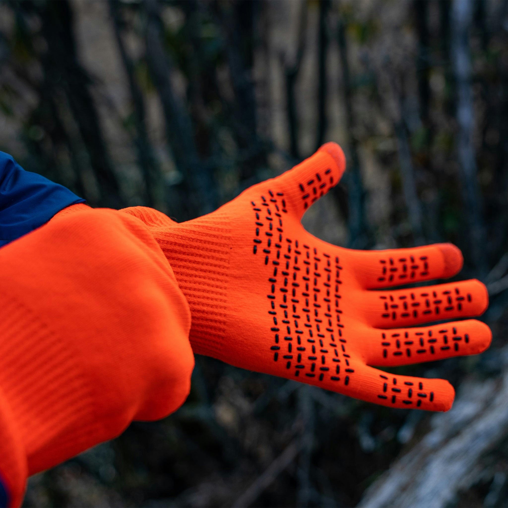 Перчатки водонепроницаемые Dexshell ThermFit Gloves, p-p XL, оранжевые фото 4