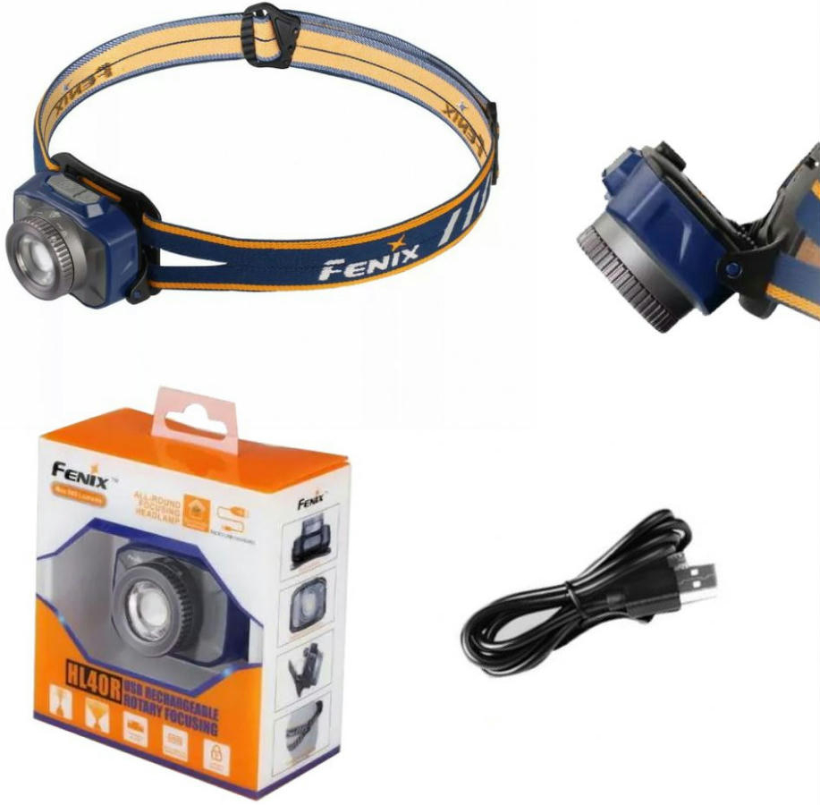 Фонарь налобный Fenix HL40R Cree XP-LHIV2 LED синий фото 8