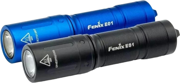 Фонарь ручной Fenix E01 V2.0 голубой фото 3