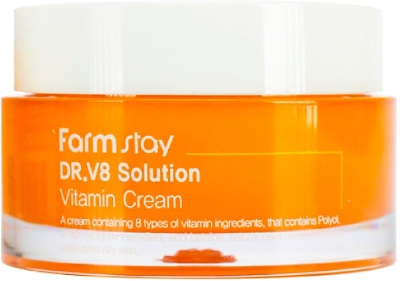 Крем для лица FarmStay DR-V8 Solution Cream Vitamin с витаминами 50мл фото 3