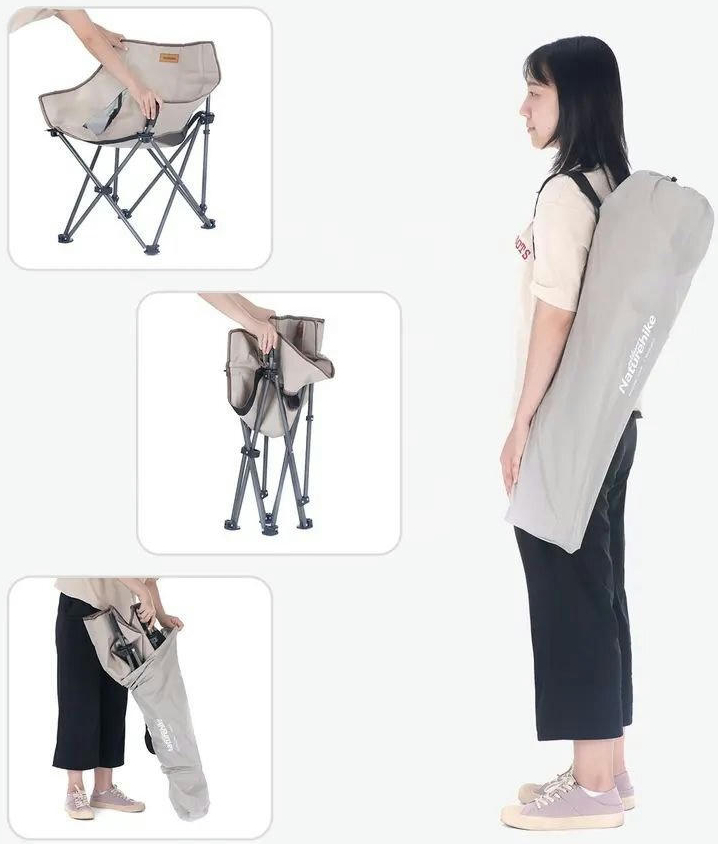 Крісло складане Naturehike NH20JJ022 бежевийфото