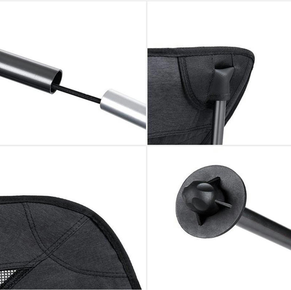 Крісло складане NaturehikeYL06 Alu Folding Moon Chair NH18Y060-Z, чорнийфото3