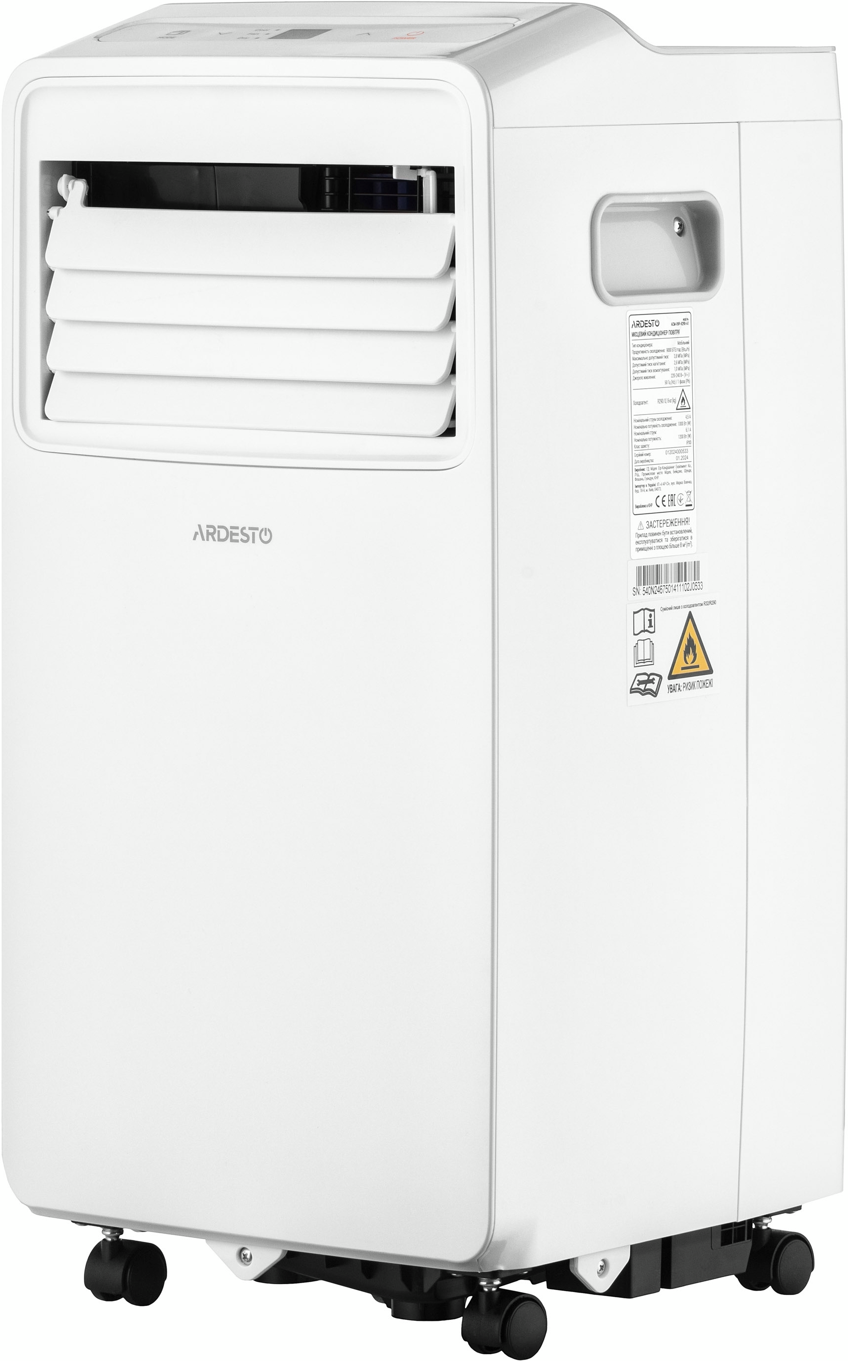 Мобильный кондиционер Ardesto ACM-09P-R290-A1 фото 3