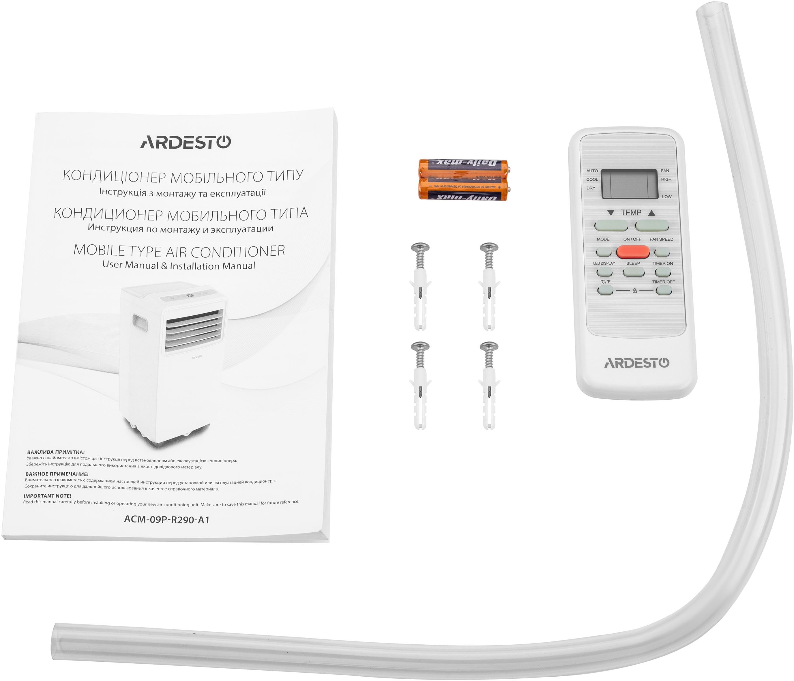 Мобильный кондиционер Ardesto ACM-09P-R290-A1 фото 15