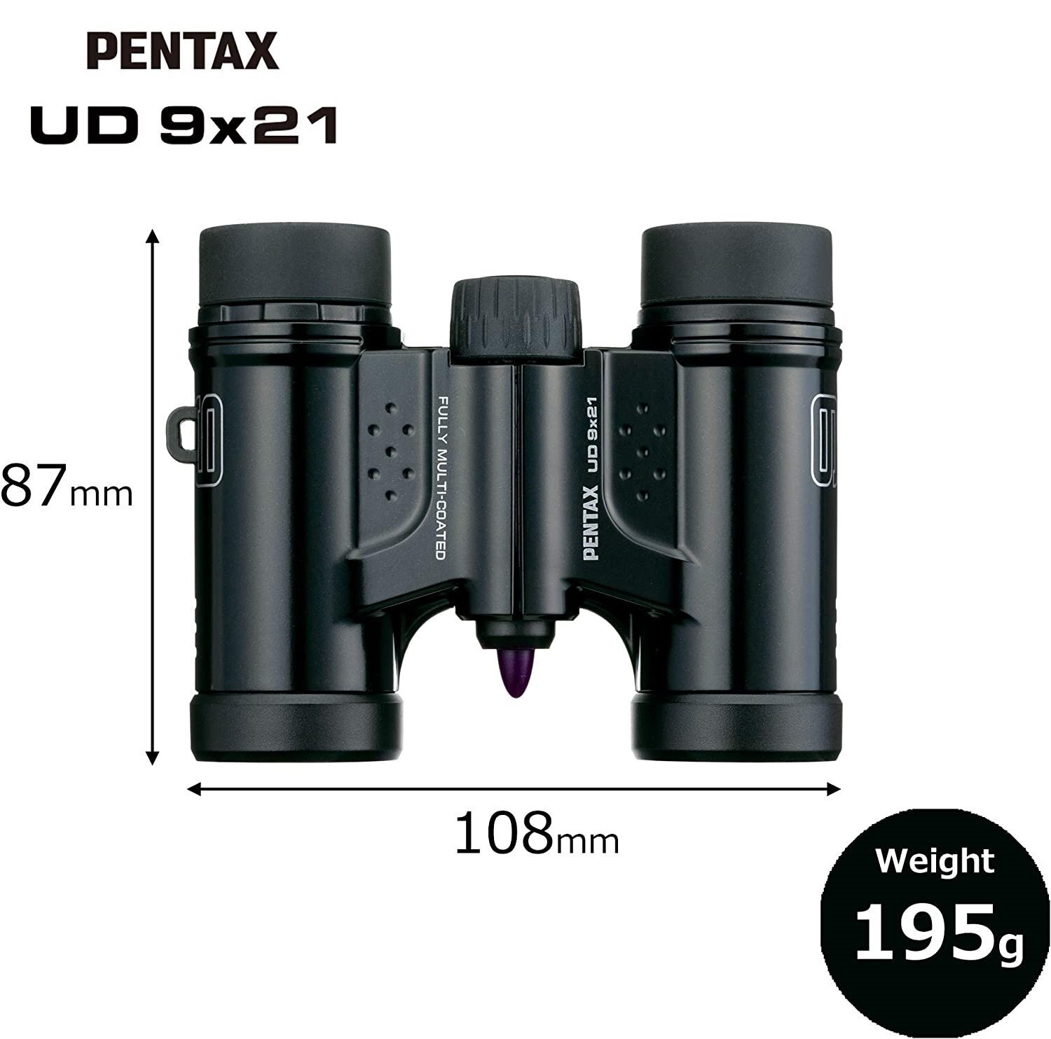 Бінокль Pentax UD 9x21 Black (61811)фото3