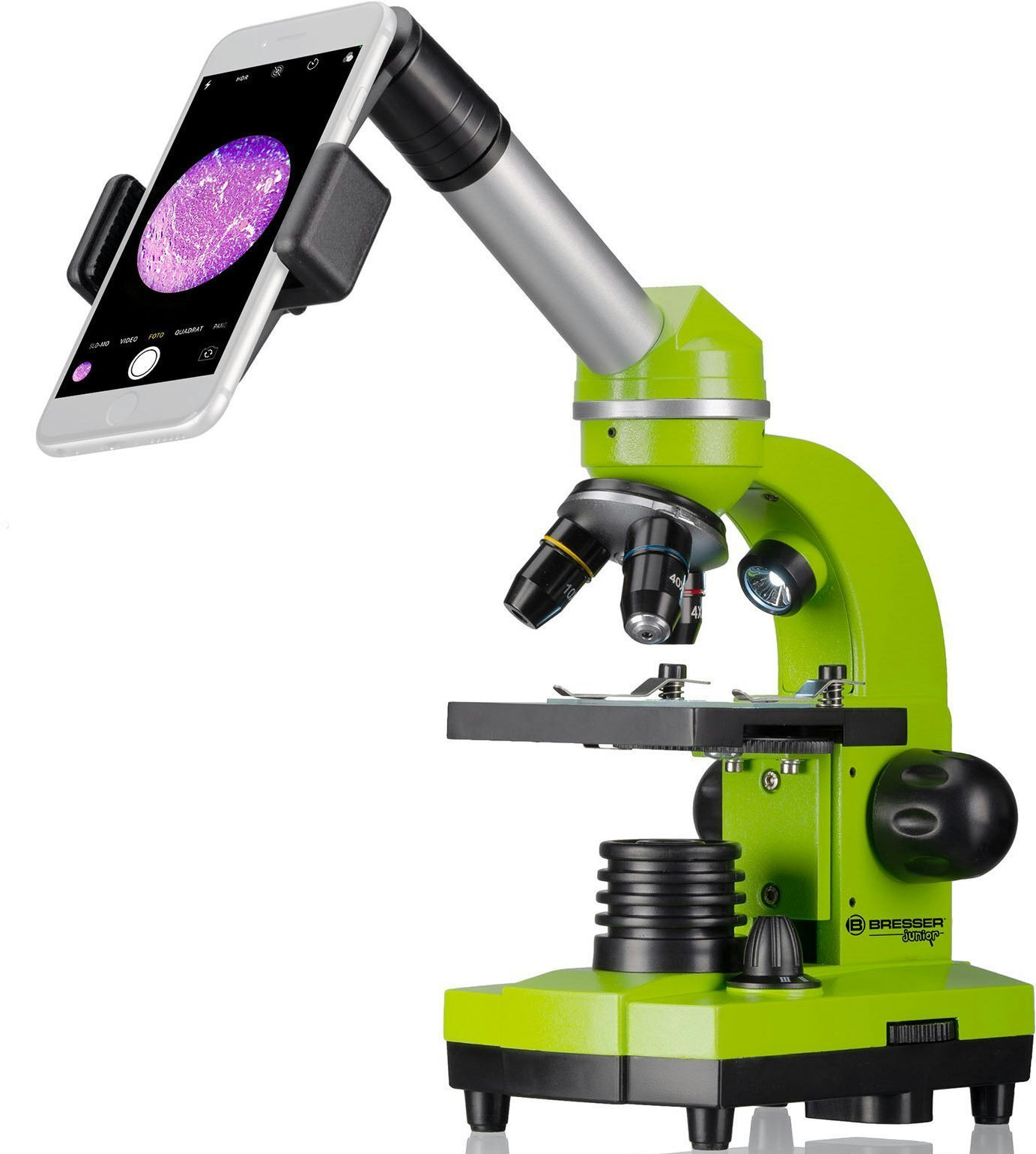 Мікроскоп Bresser Junior Biolux SEL 40x-1600x Green (8855600B4K000)фото4