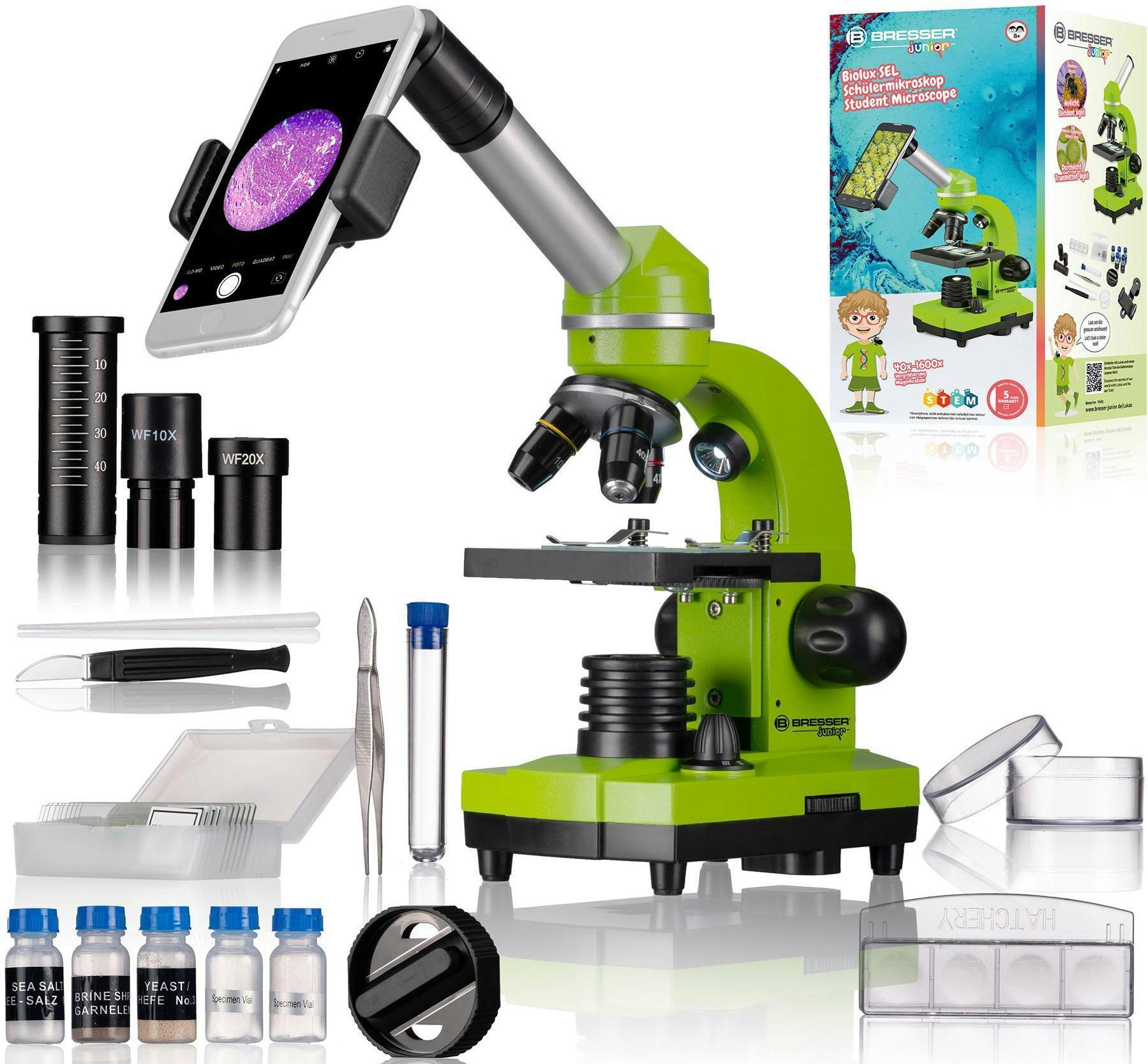 Мікроскоп Bresser Junior Biolux SEL 40x-1600x Green (8855600B4K000)фото7