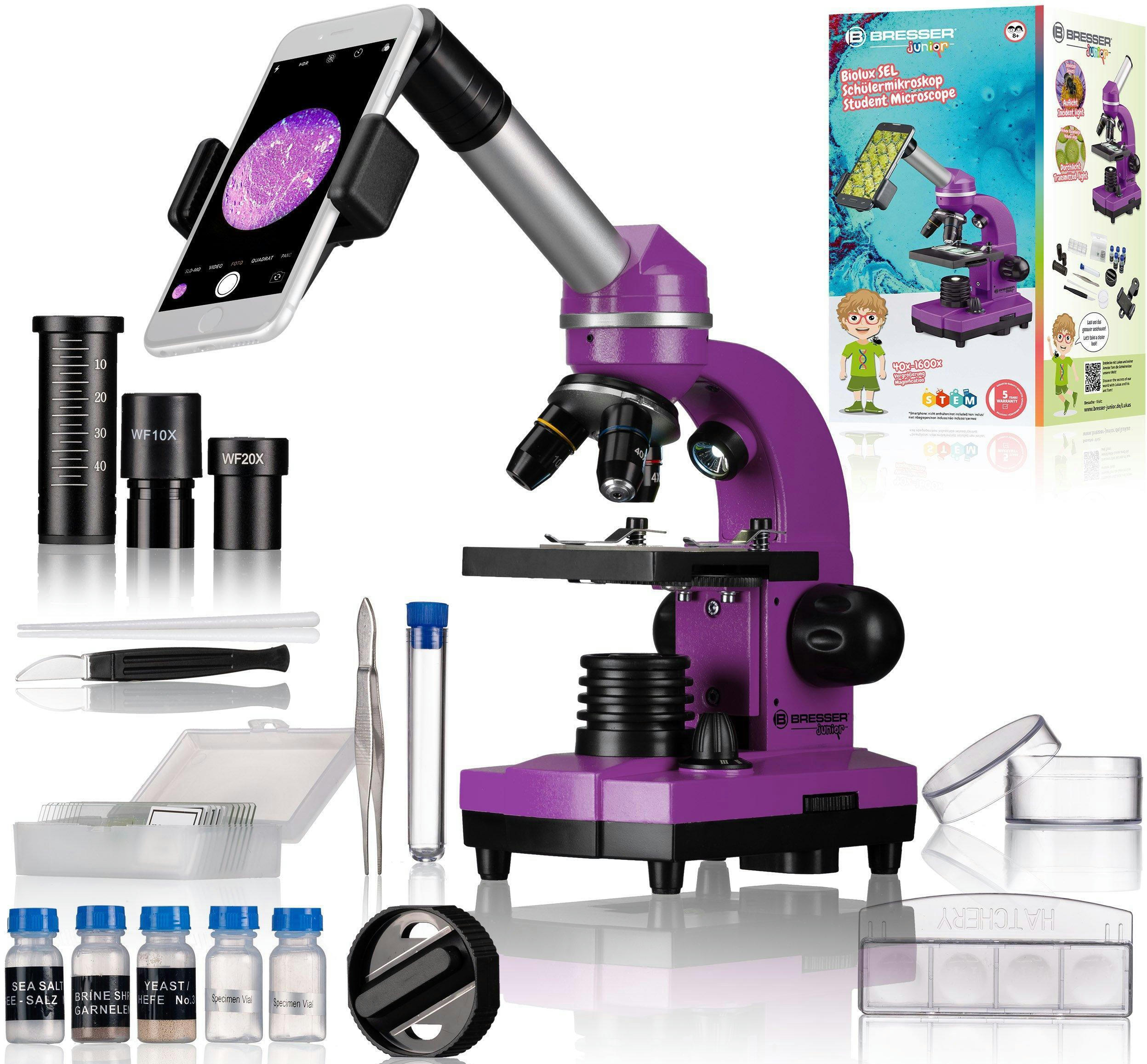 Мікроскоп Bresser Junior Biolux SEL 40x-1600x Purple (8855600TJ5000)фото7