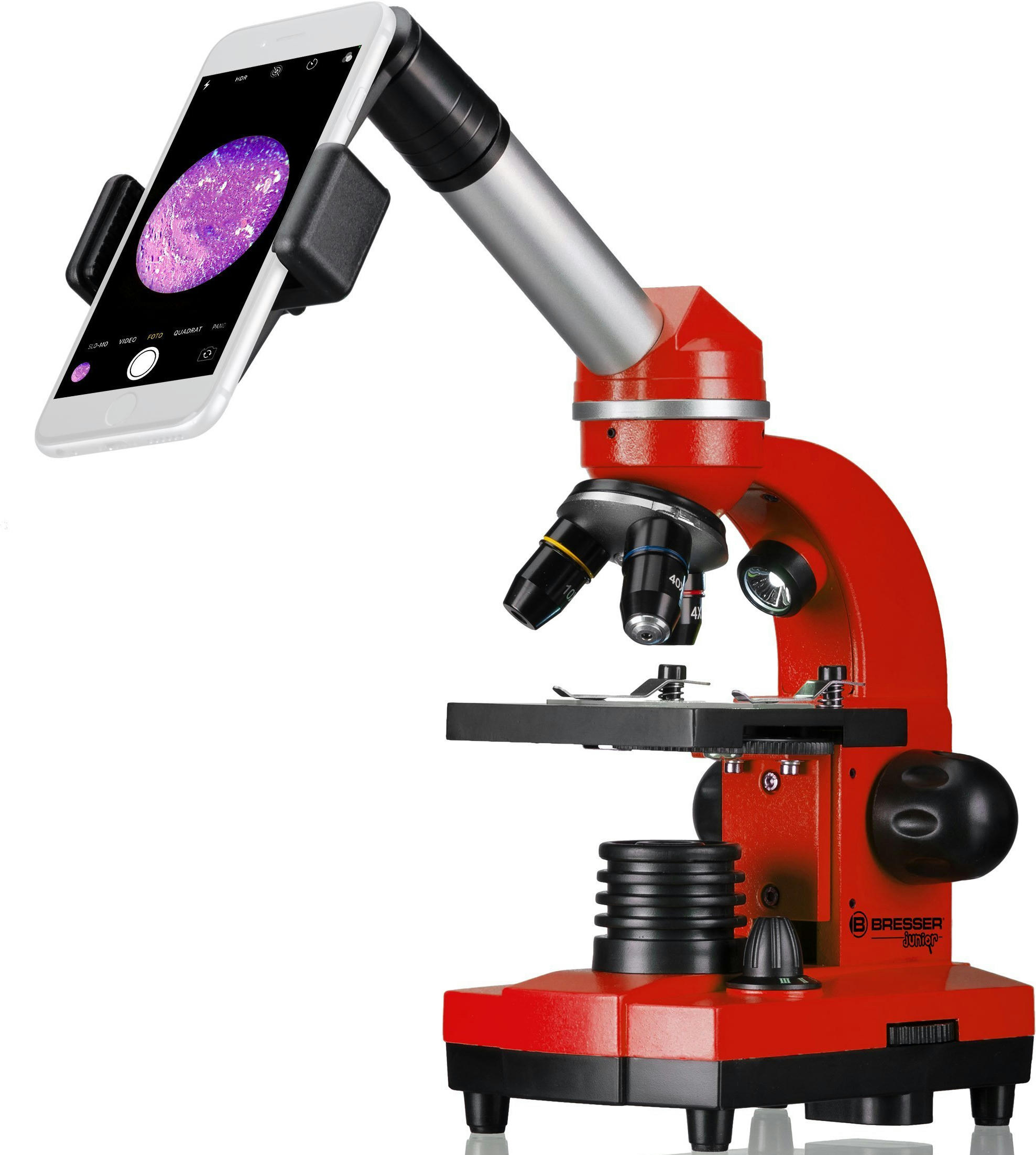 Мікроскоп Bresser Junior Biolux SEL 40x-1600x Red (8855600E8G000)фото