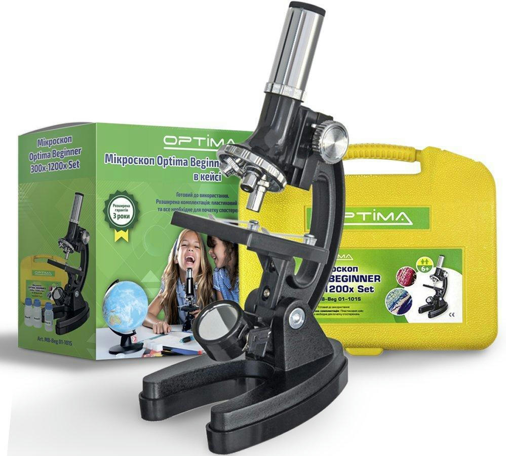 Мікроскоп Optima Beginner 300x-1200x подарунковий набір (MB-beg 01-101S)фото9