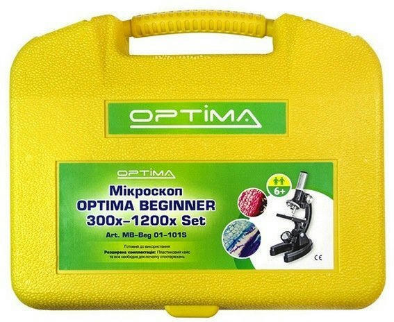 Мікроскоп Optima Beginner 300x-1200x подарунковий набір (MB-beg 01-101S)фото7