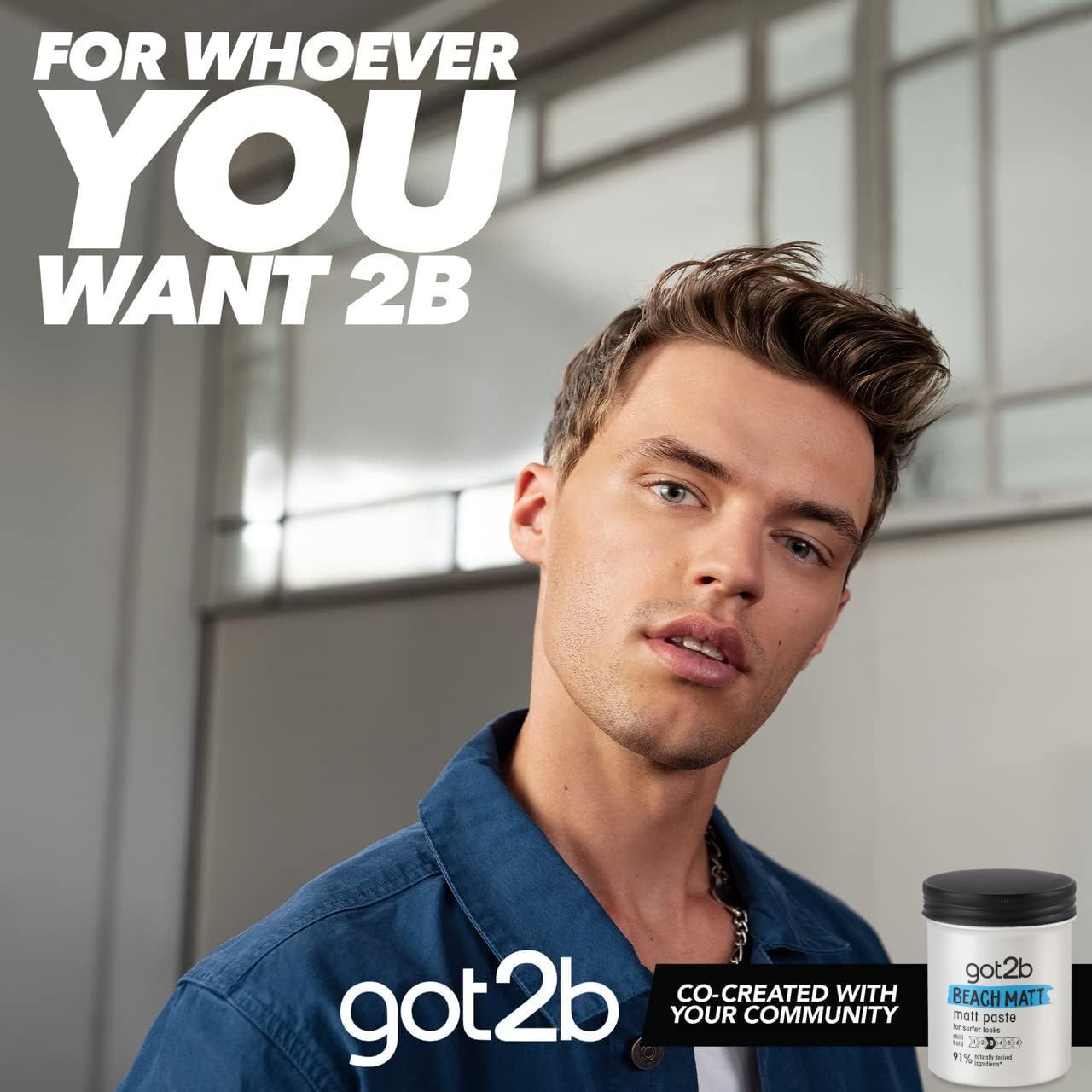 Паста матирующая для волос Got2b Beach Matt Фиксация 3 100мл фото 8