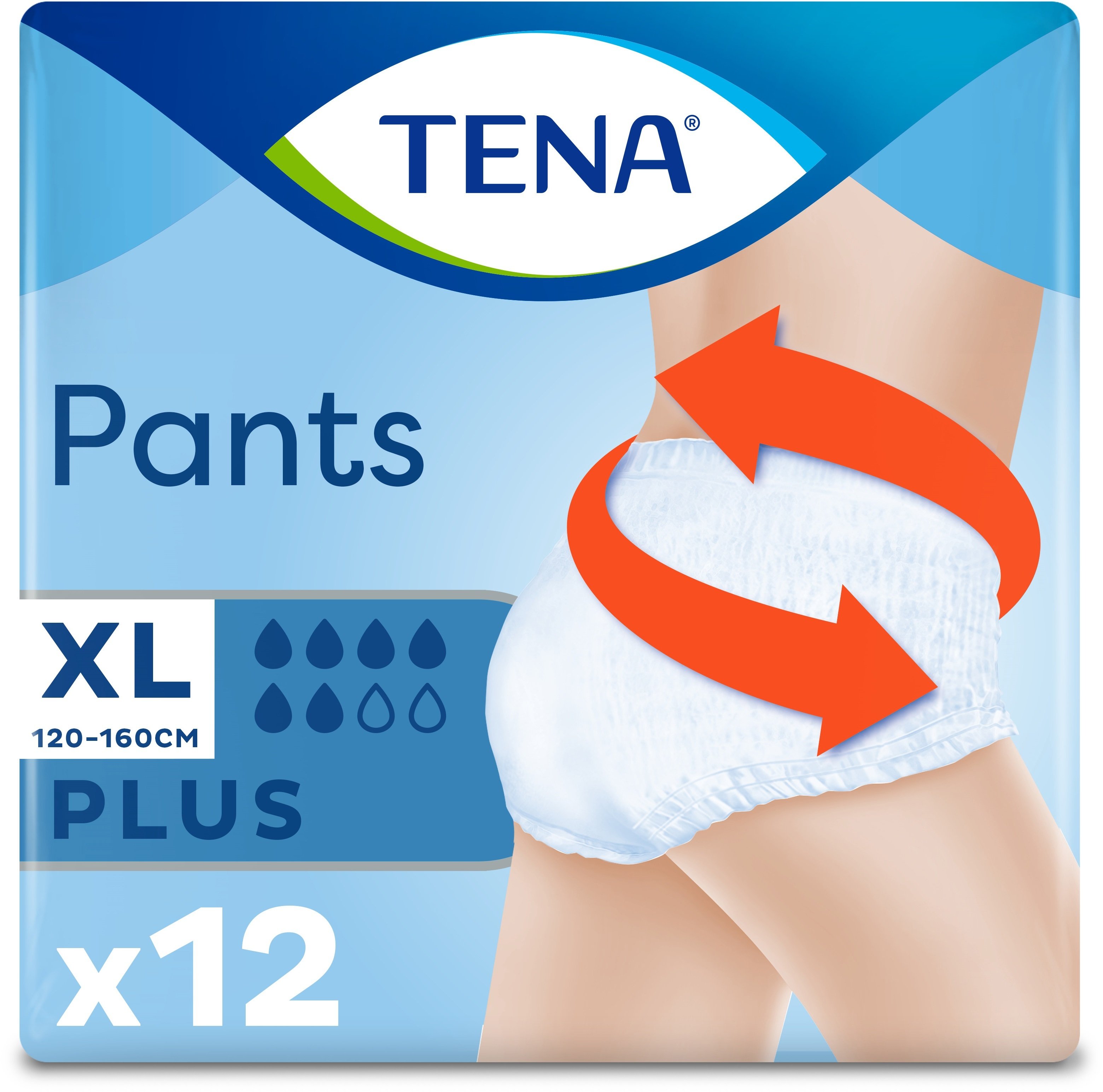 Урологические трусы-подгузники для взрослых Tena Pants Plus XL 12 шт фото 2