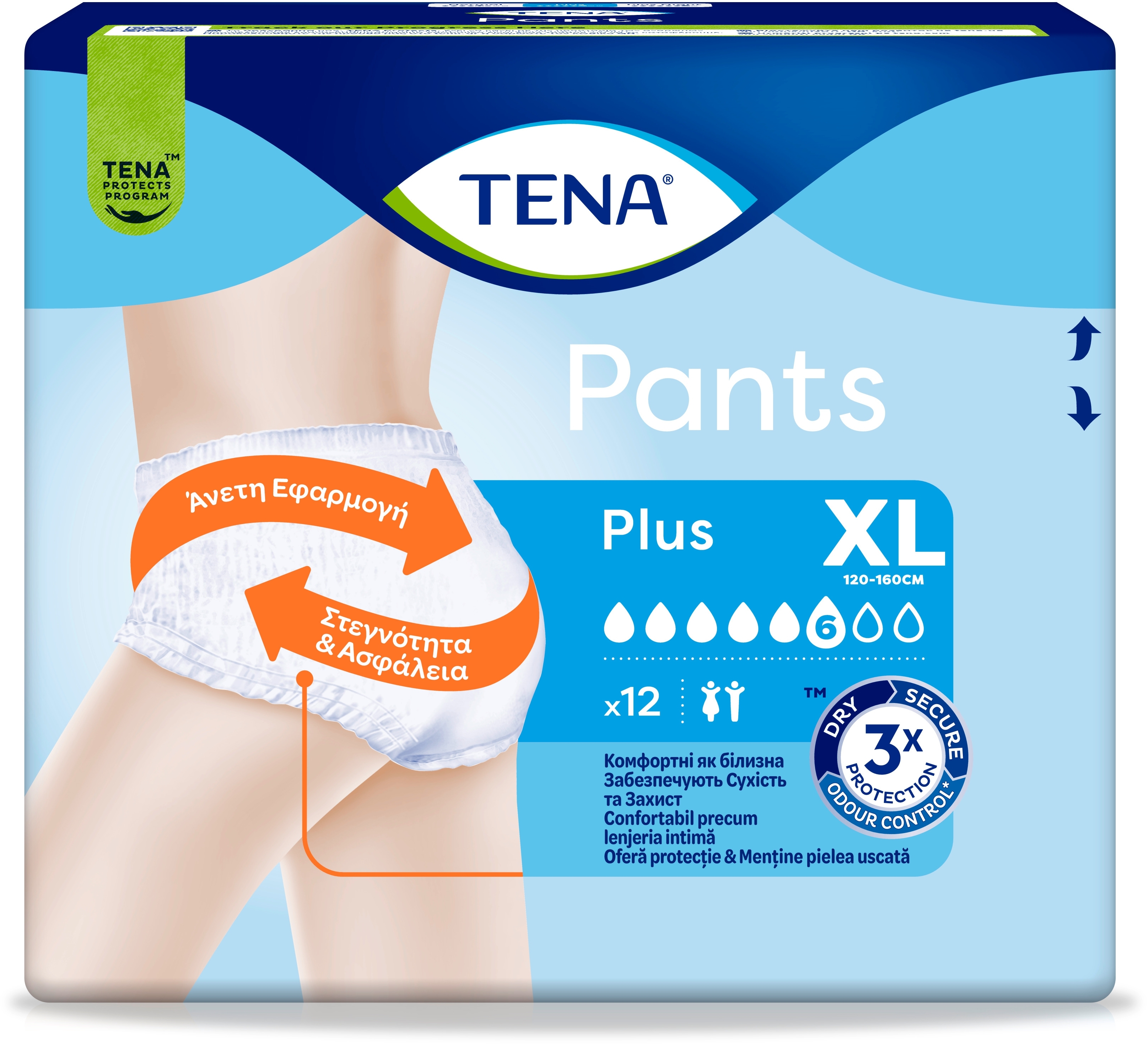 Урологические трусы-подгузники для взрослых Tena Pants Plus XL 12 шт фото 2