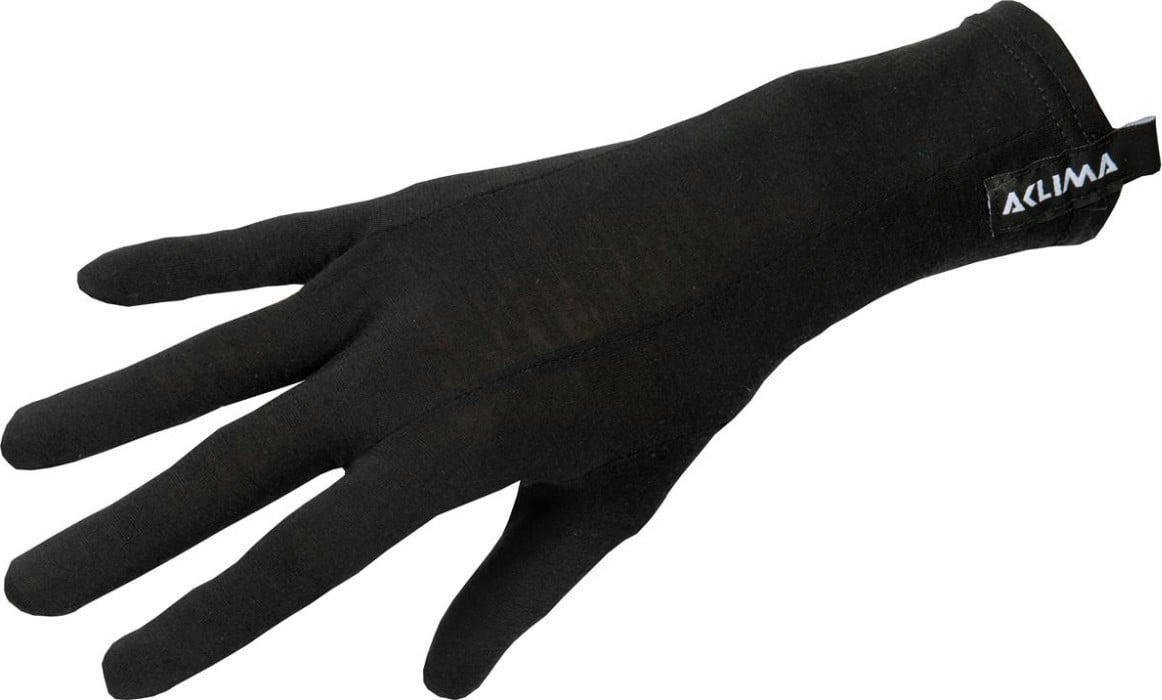 Рукавички Aclima HotWool Heavy Liner Gloves Jet Black L (21-23 см)фото2