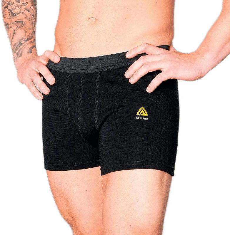 Термотрусы мужские Aclima WarmWool 200 Boxer Jet Black XS фото 3