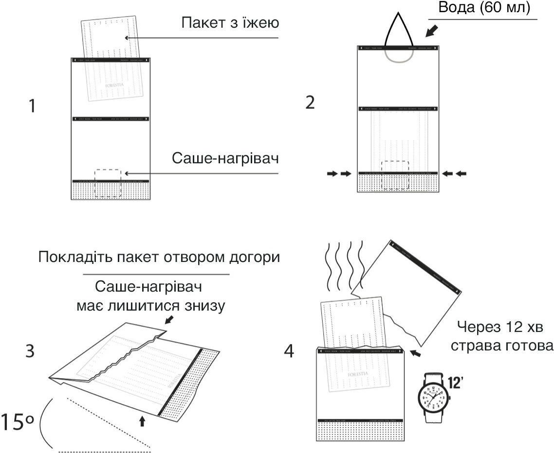 Готова страва Forestia Різотто із сьомгою та білими грибами (з нагрівачем)фото5