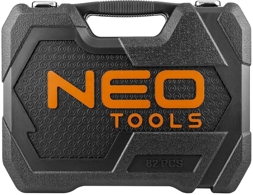 Набор инструмента Neo Tools, 82шт, 1/2", 1/4", CrV, кейс (10-059) фото 12