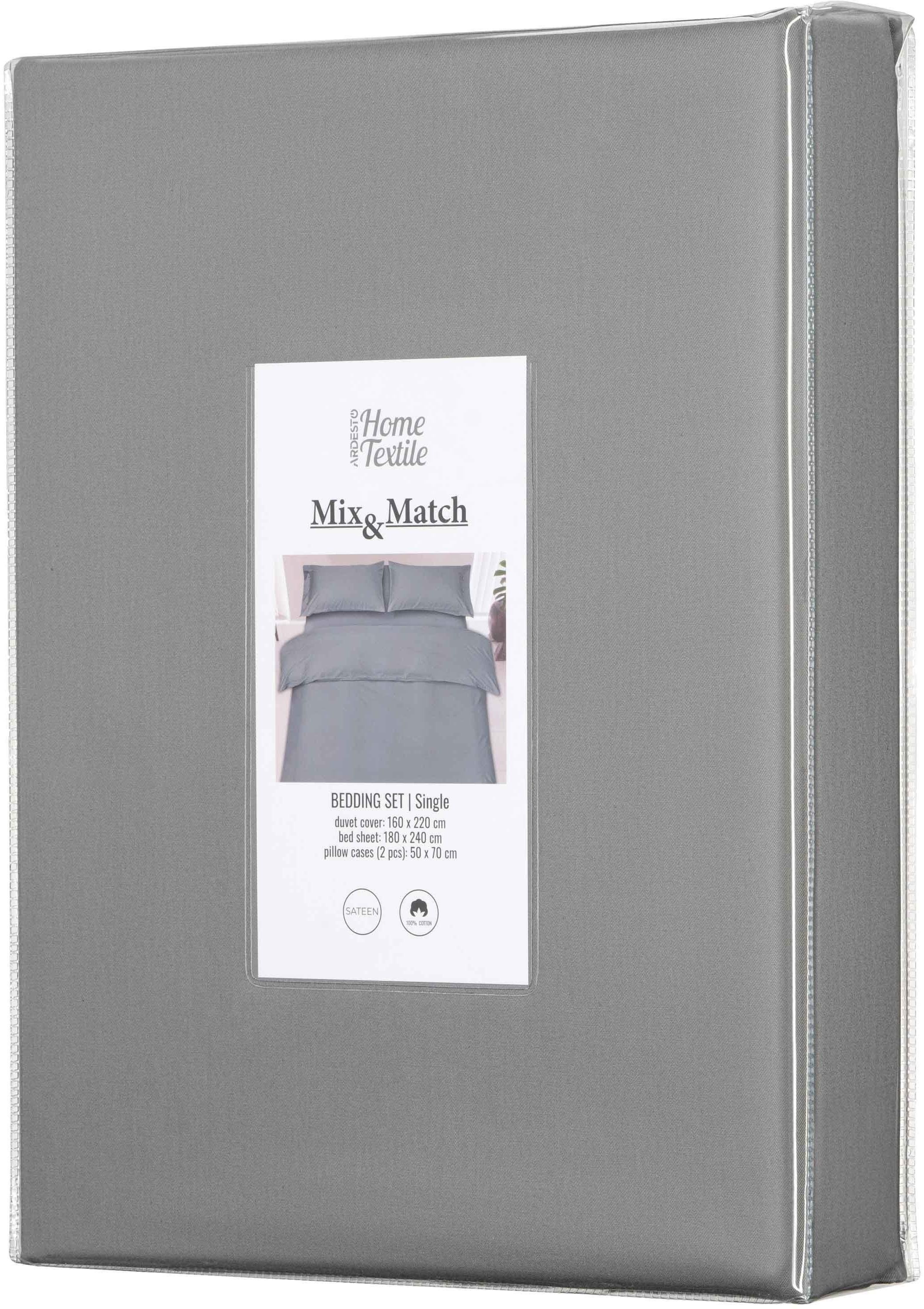 Набір постільної білизни 1,5сп ARDESTO Mix&amp;Match, підковдра 160х220см, 100% бавовна, сатин, мус (ART1622SD)фото