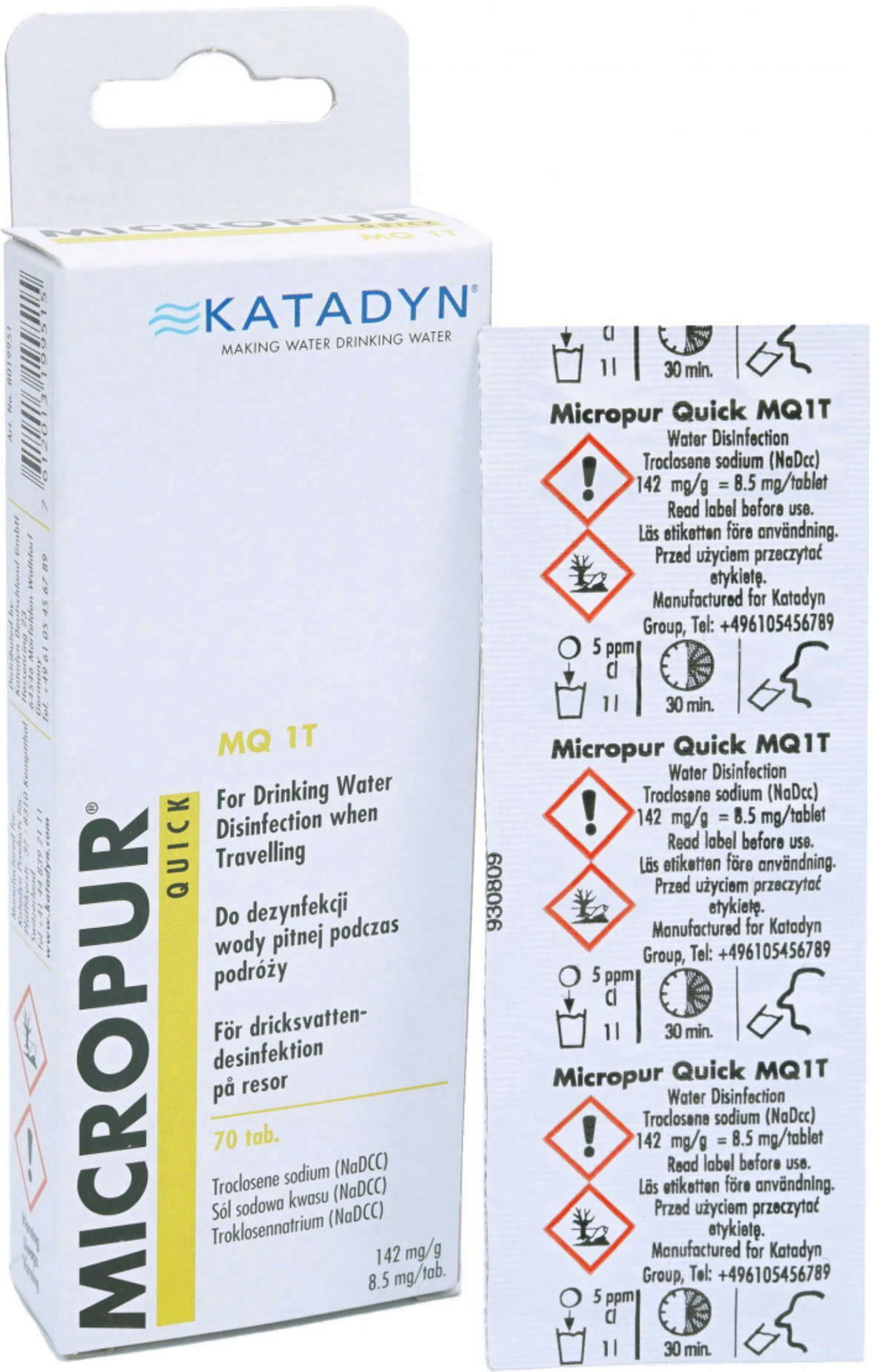Таблетки для дезінфекції води Micropur Quick MQ 1T (7x10 таблеток)фото2