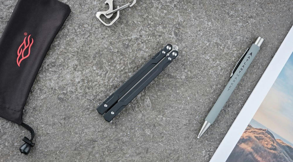 Ніж-метелик (балісонг) Ganzo G766-BKфото8