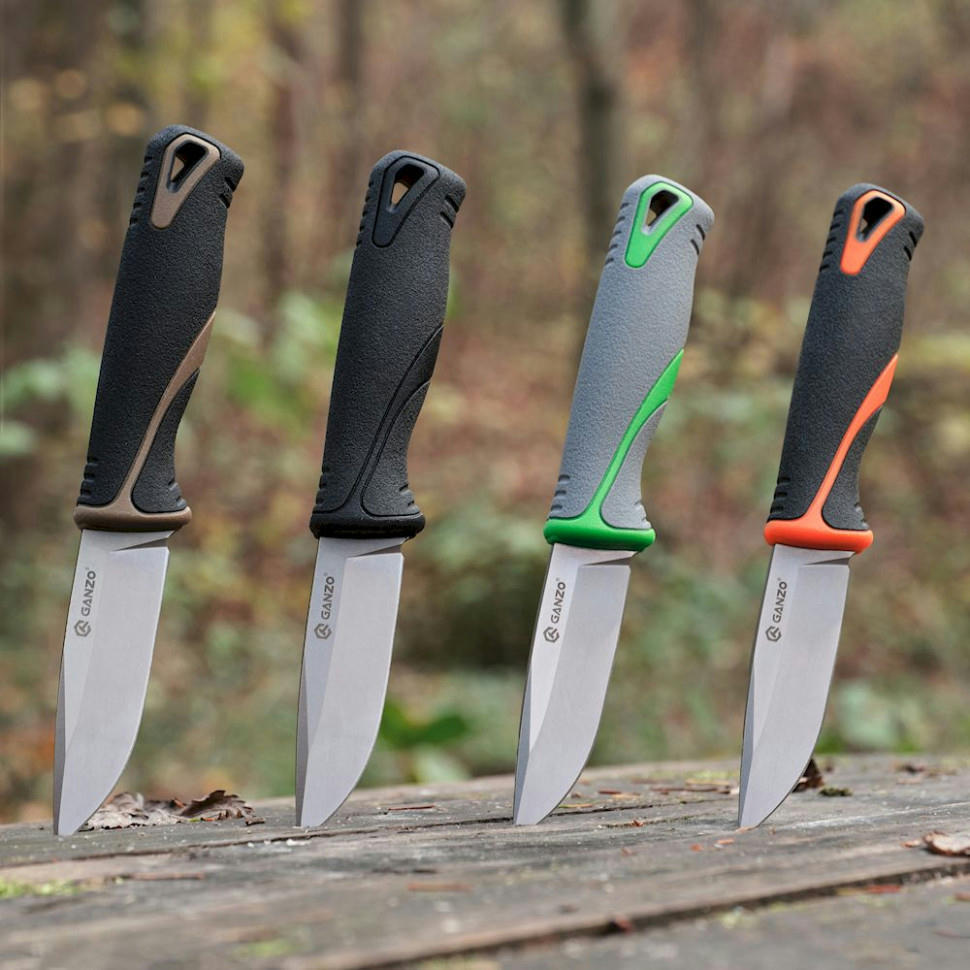 Ніж Ganzo G807-DY бежевий з ножнамифото7