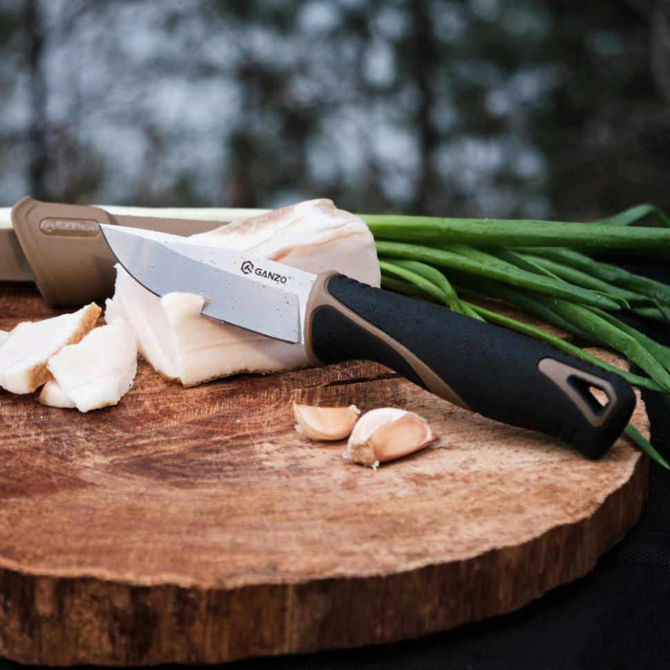 Ніж Ganzo G807-DY бежевий з ножнамифото10