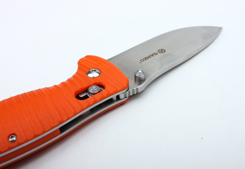 Нож складной Ganzo G720-O оранжевый фото 6