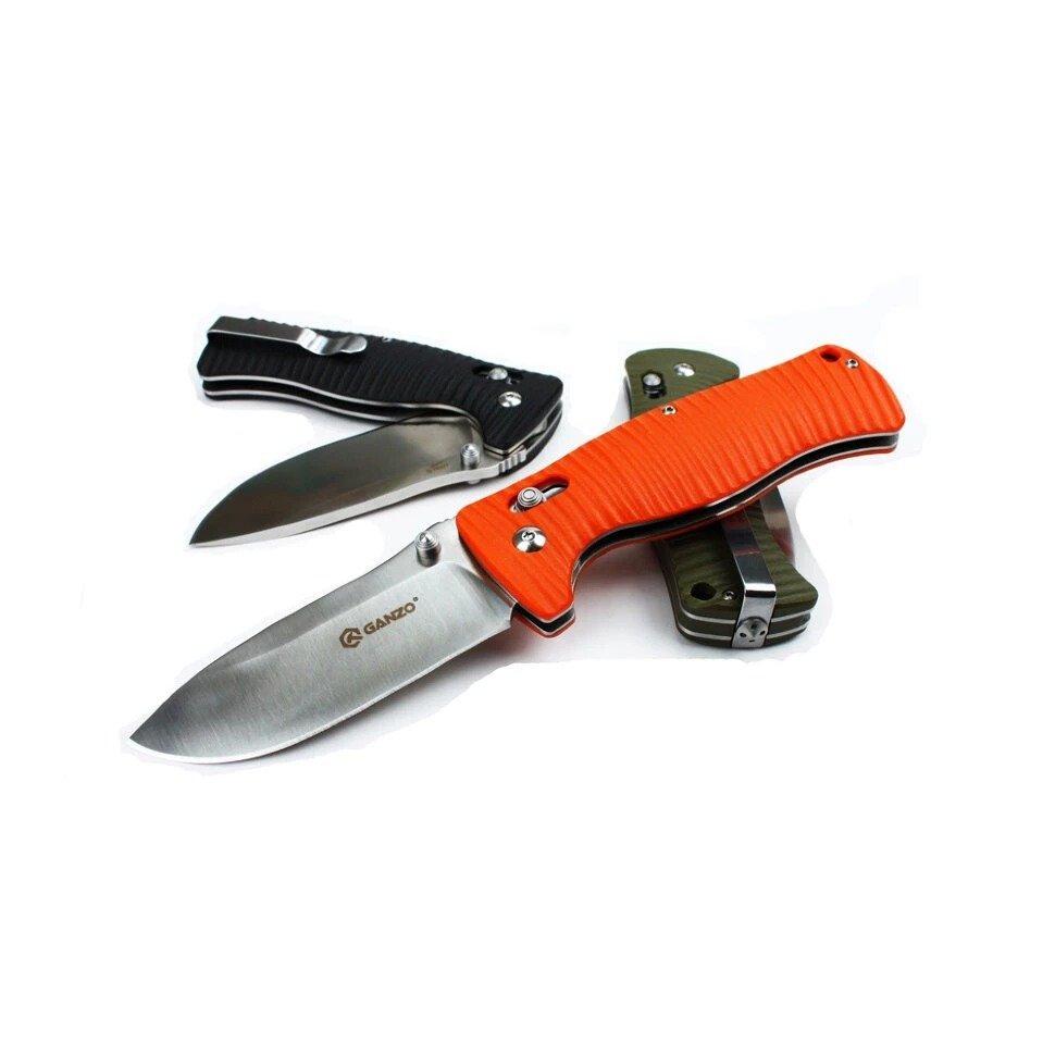 Нож складной Ganzo G720-O оранжевый фото 11