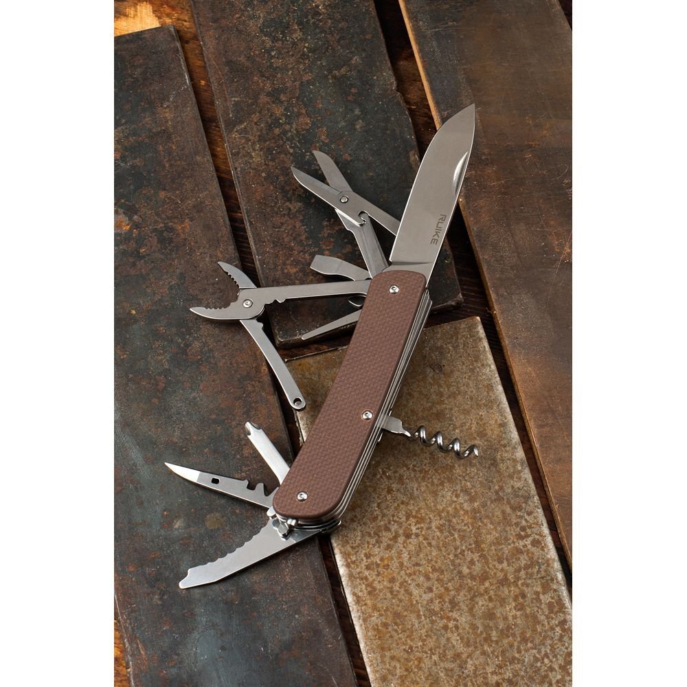Многофункциональный нож Ruike Criterion Collection L41 коричневый фото 2