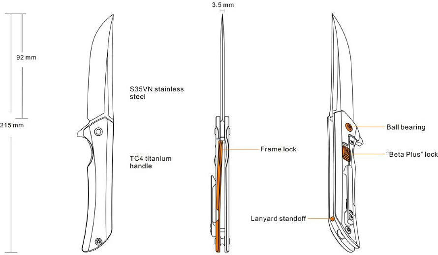 Ніж складаний Ruike M121-TZфото5