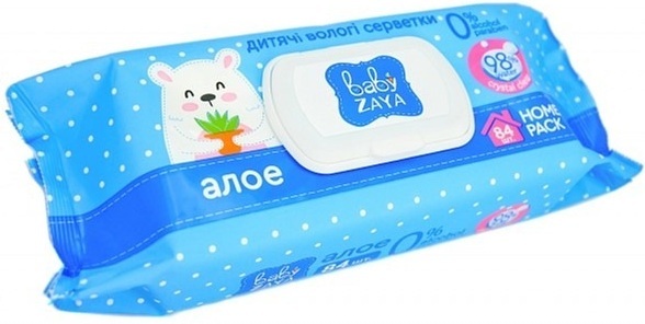 Вологі серветки Baby Zaya Алое 84штфото2