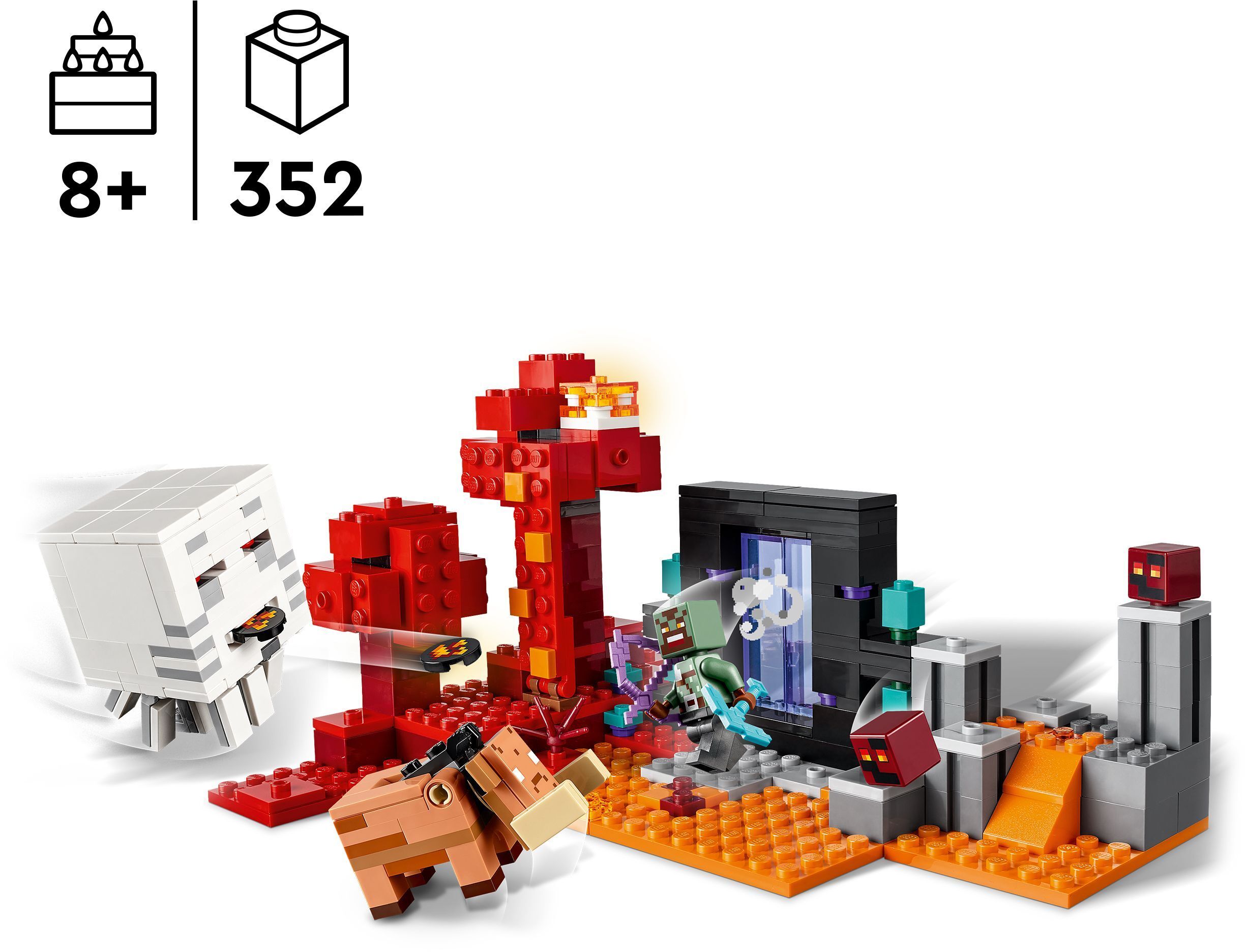 LEGO Minecraft Засада возле портала в нижний мир 21255 фото 2