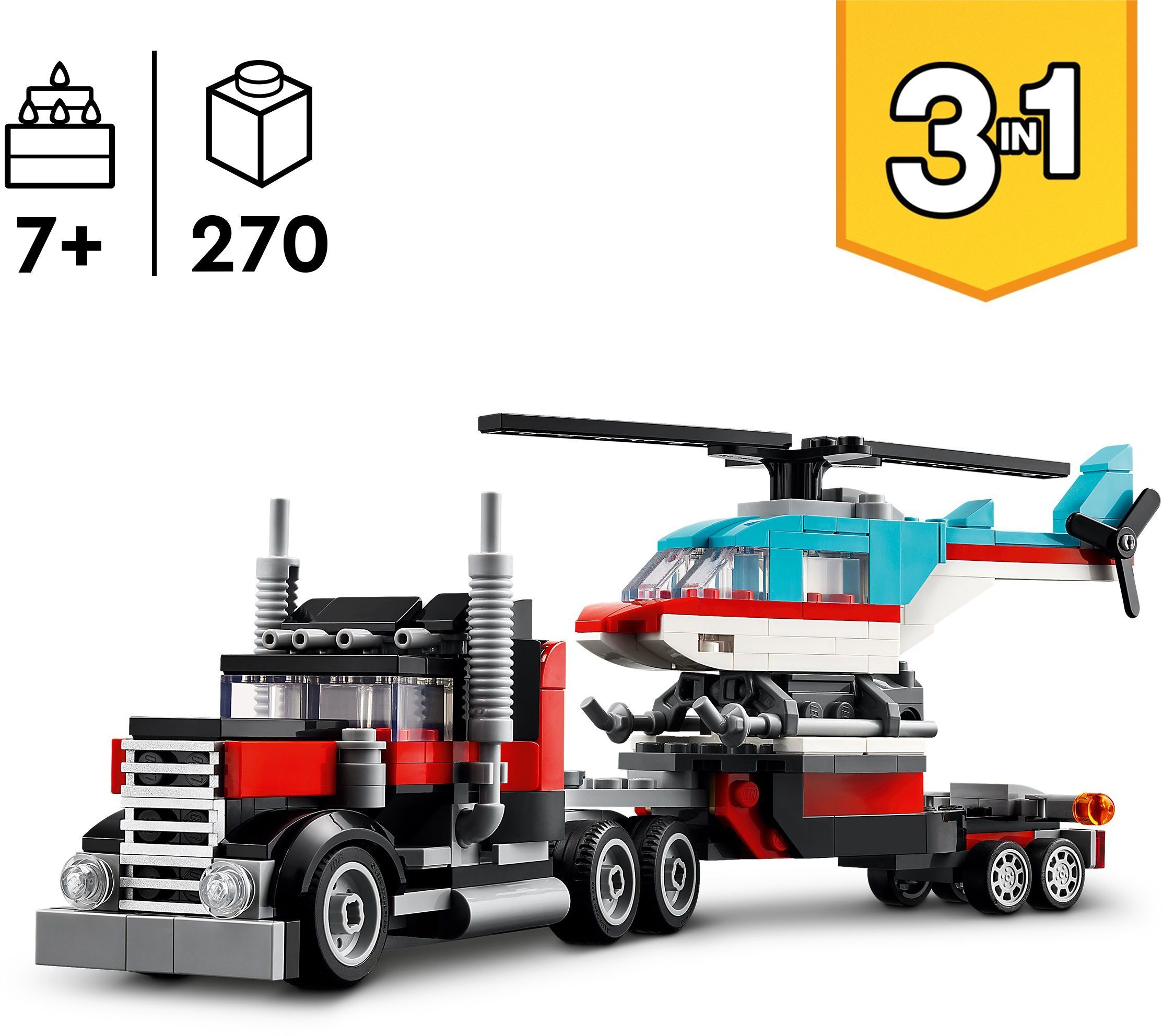 LEGO Creator Бортова вантажівка з гелікоптером 31146фото2