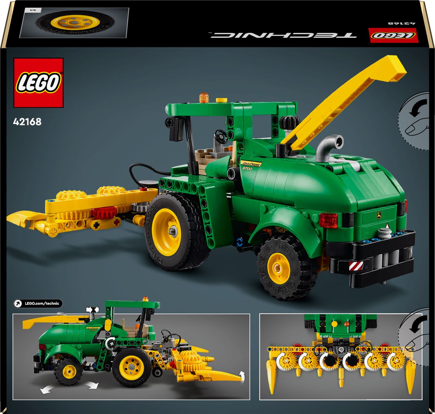 LEGO Technic Кормоуборочный комбайн John Deere 9700 42168 фото