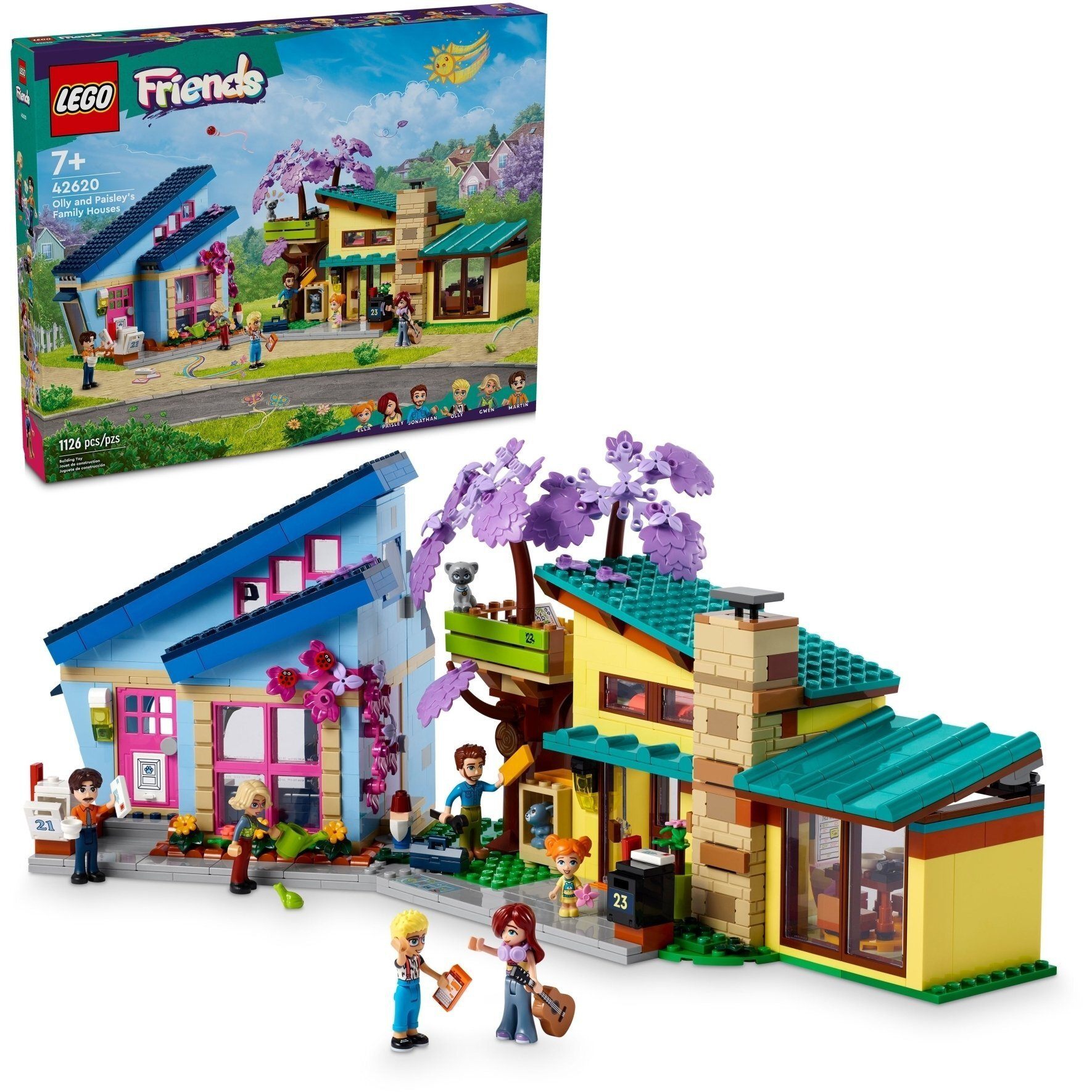 LEGO Friends Сімейні будинки Оллі й Пейслі 42620фото2