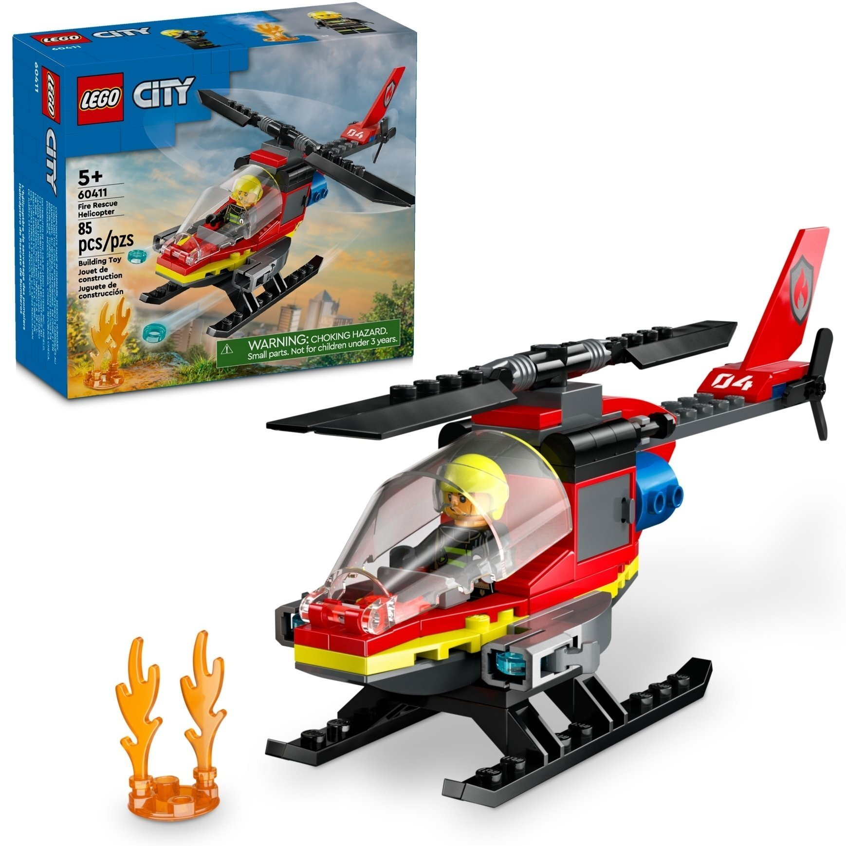 LEGO City Пожарный спасательный вертолет 60411 фото 6