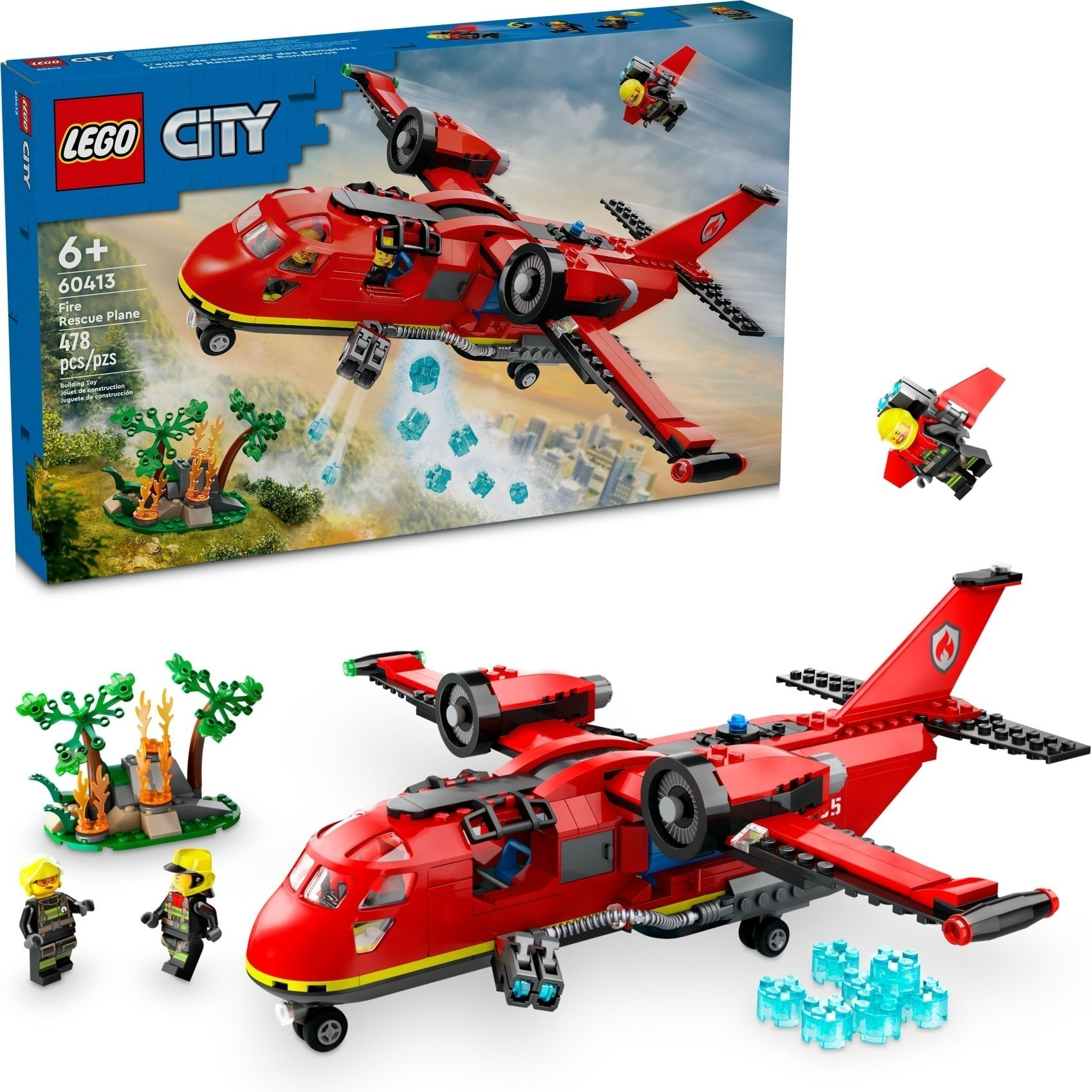 LEGO City Пожежний рятувальний літак 60413фото2