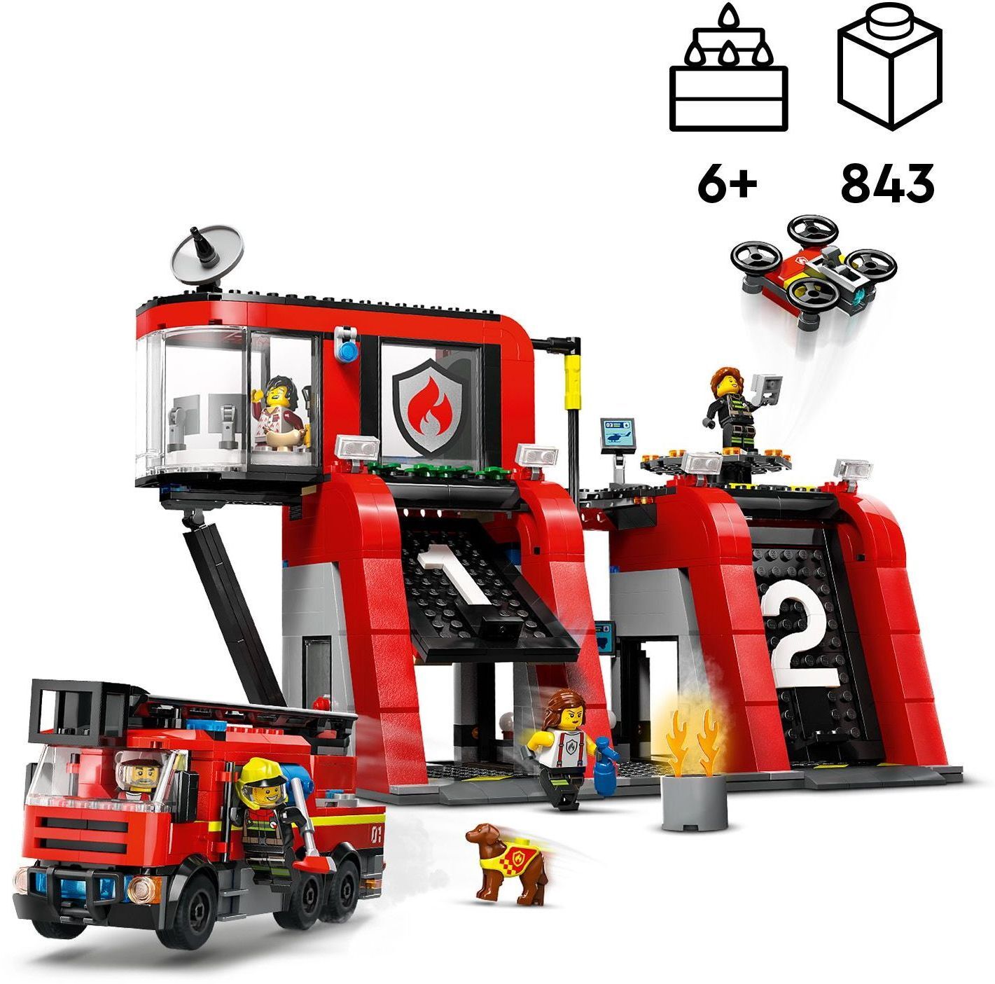 LEGO City Пожежне депо з пожежною машиною 60414фото2